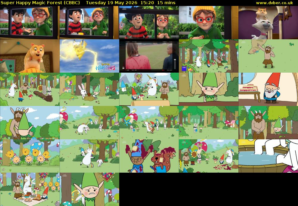 Super Happy Magic Forest (CBBC) Tuesday 19 May 2026 15:20 - 15:35
