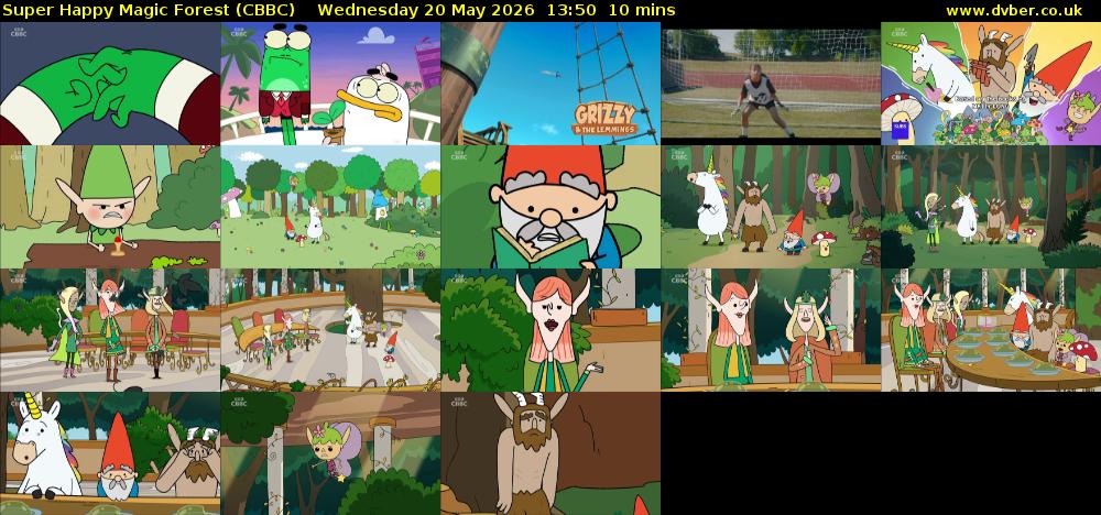 Super Happy Magic Forest (CBBC) Wednesday 20 May 2026 13:50 - 14:00