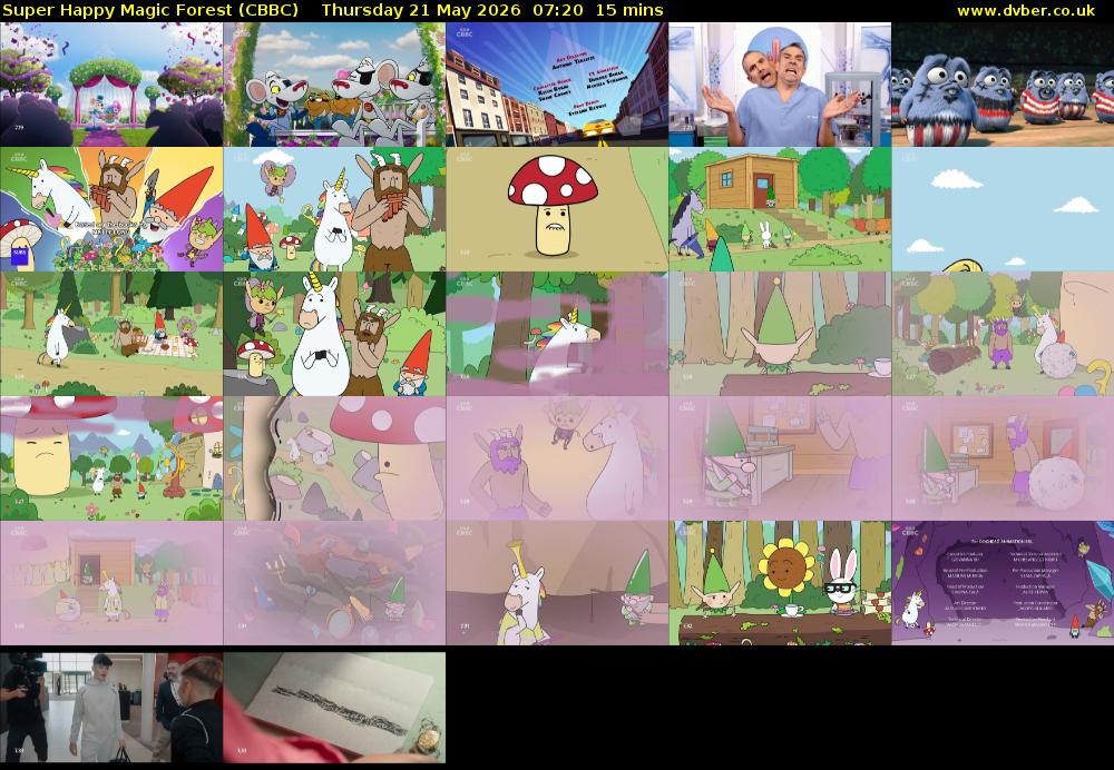 Super Happy Magic Forest (CBBC) Thursday 21 May 2026 07:20 - 07:35