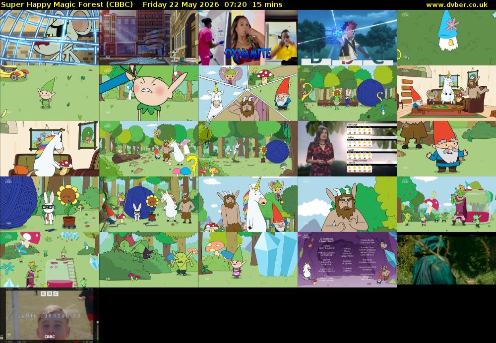 Super Happy Magic Forest (CBBC) Friday 22 May 2026 07:20 - 07:35