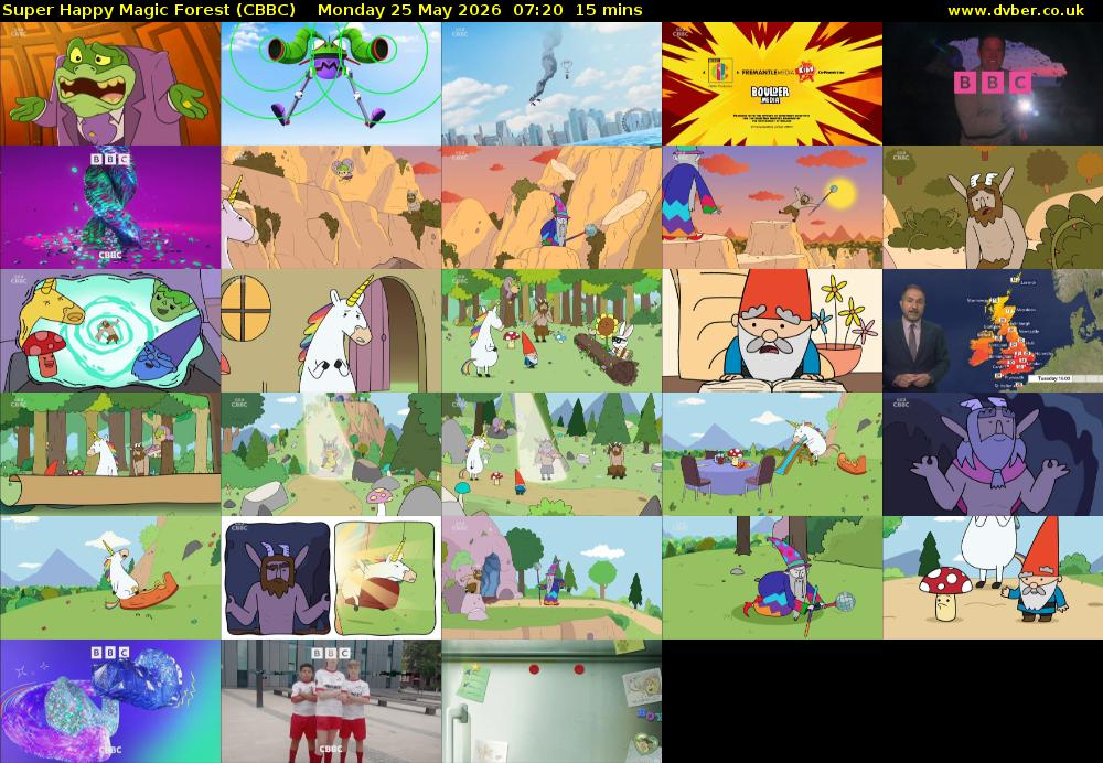 Super Happy Magic Forest (CBBC) Monday 25 May 2026 07:20 - 07:35