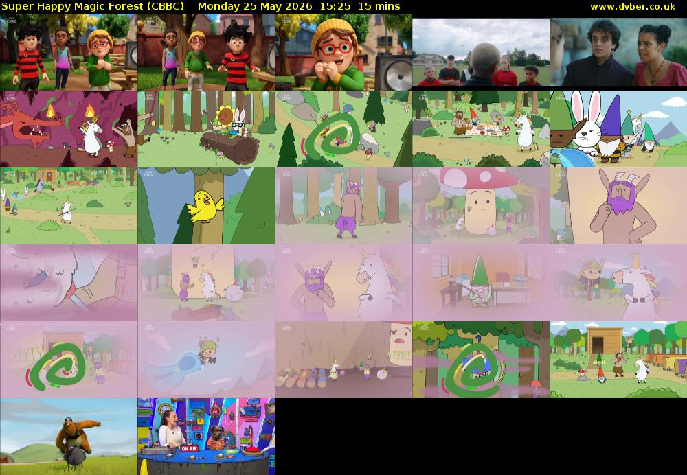 Super Happy Magic Forest (CBBC) Monday 25 May 2026 15:25 - 15:40