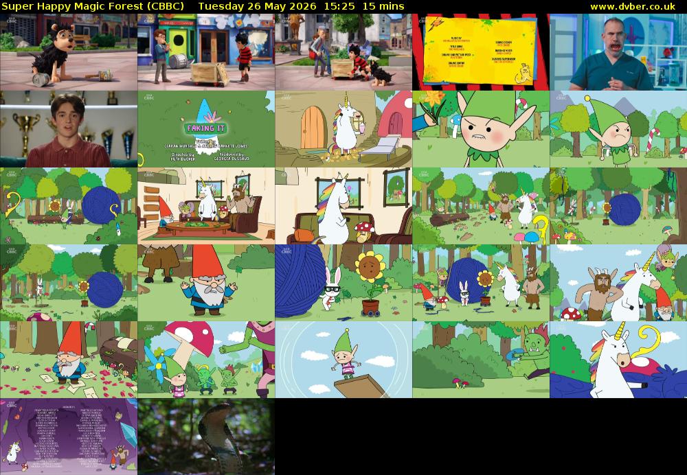 Super Happy Magic Forest (CBBC) Tuesday 26 May 2026 15:25 - 15:40