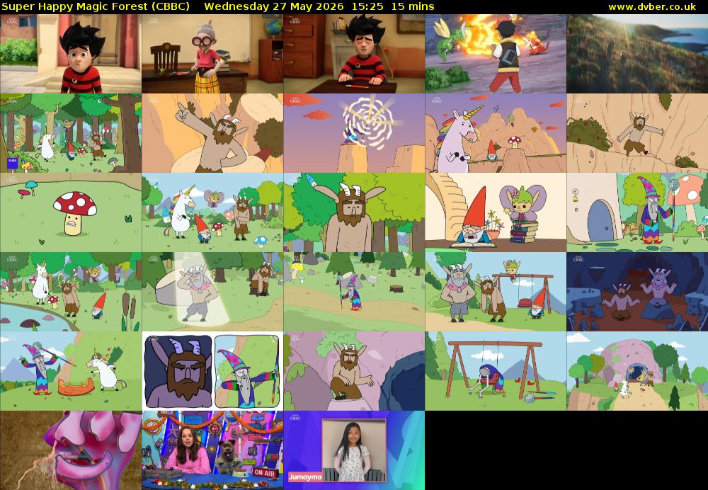 Super Happy Magic Forest (CBBC) Wednesday 27 May 2026 15:25 - 15:40