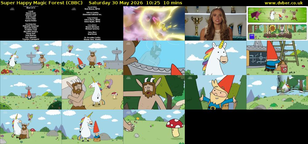 Super Happy Magic Forest (CBBC) Saturday 30 May 2026 10:25 - 10:35