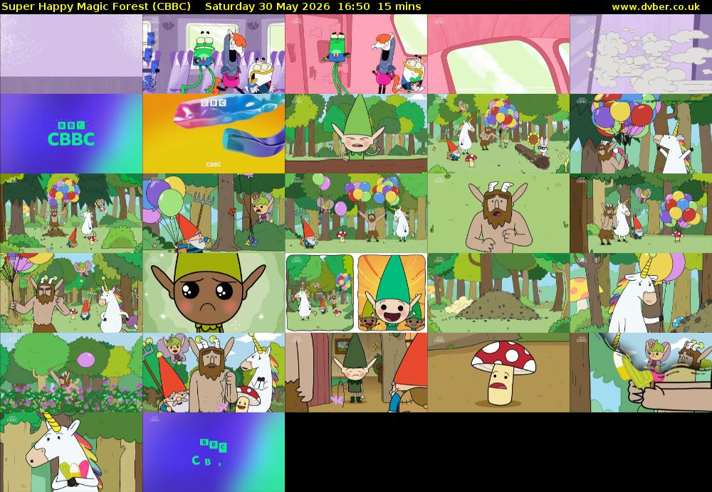 Super Happy Magic Forest (CBBC) Saturday 30 May 2026 16:50 - 17:05