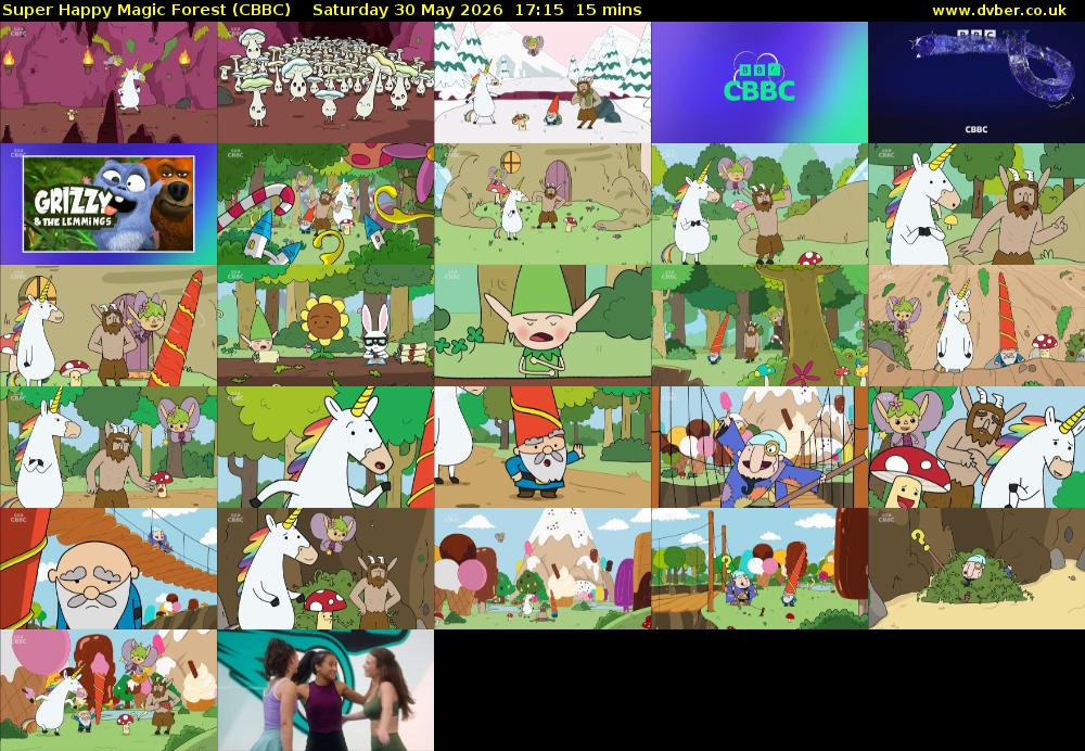 Super Happy Magic Forest (CBBC) Saturday 30 May 2026 17:15 - 17:30