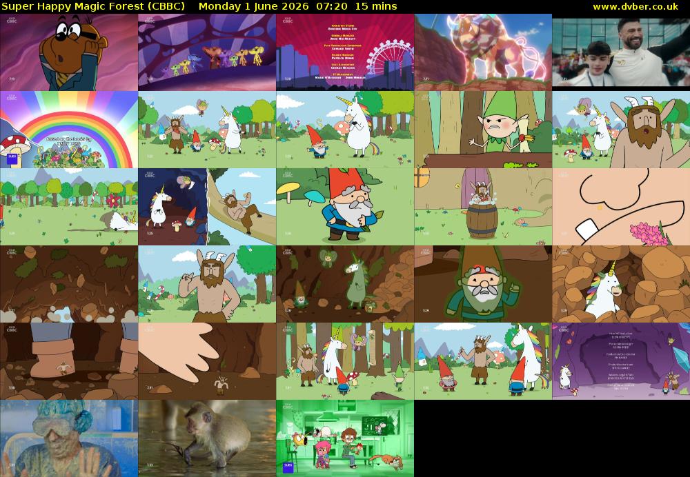Super Happy Magic Forest (CBBC) Monday 1 June 2026 07:20 - 07:35