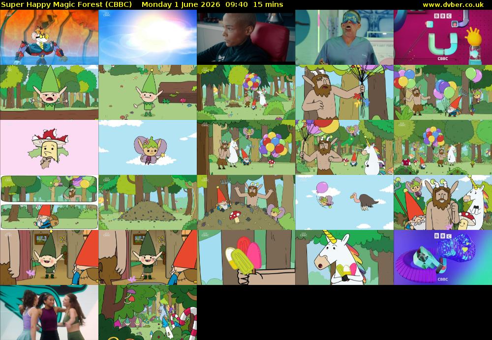 Super Happy Magic Forest (CBBC) Monday 1 June 2026 09:40 - 09:55