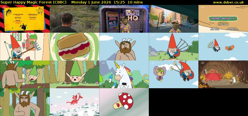 Super Happy Magic Forest (CBBC) Monday 1 June 2026 15:25 - 15:35