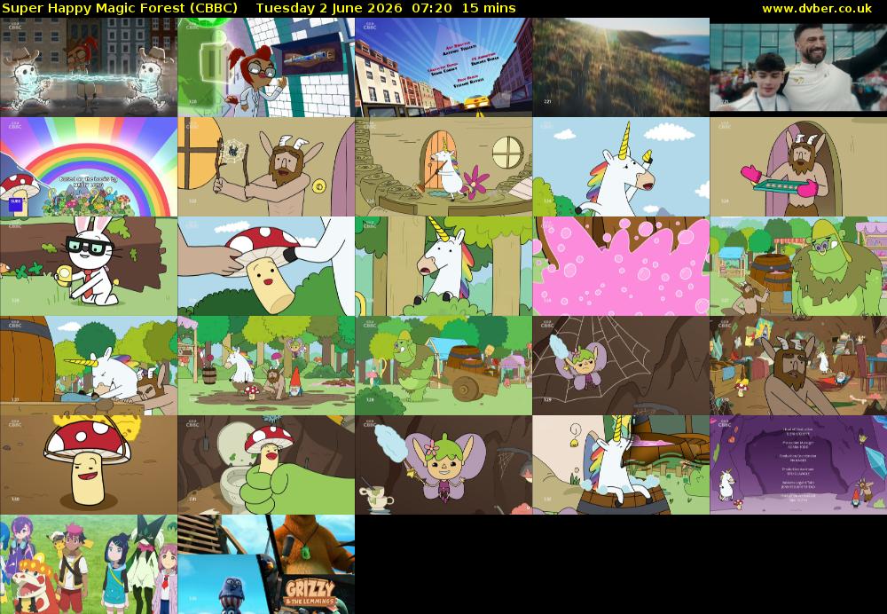 Super Happy Magic Forest (CBBC) Tuesday 2 June 2026 07:20 - 07:35