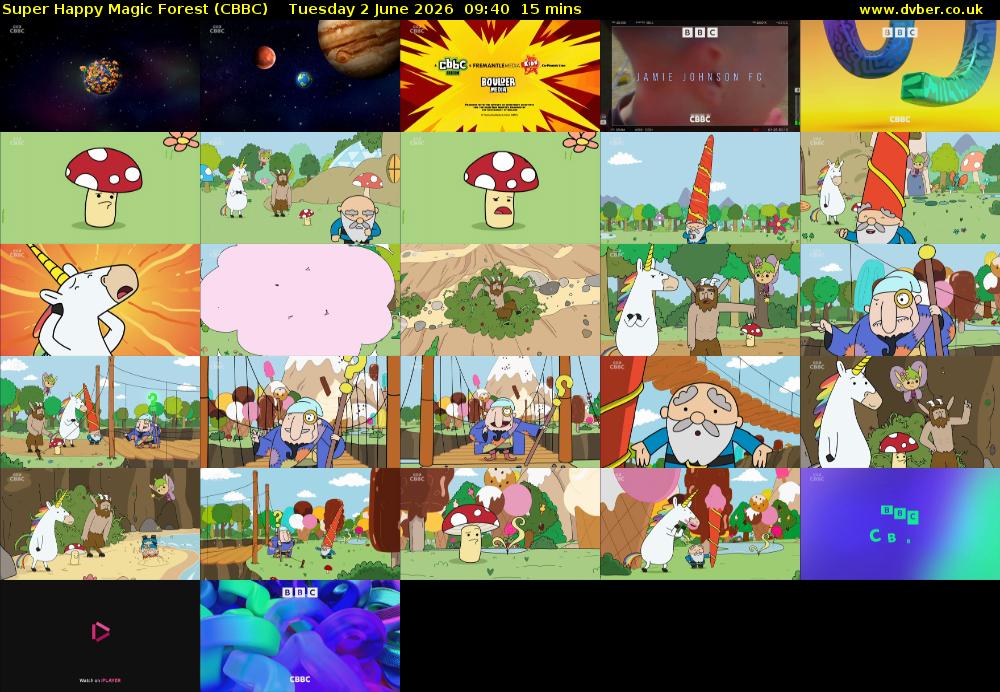 Super Happy Magic Forest (CBBC) Tuesday 2 June 2026 09:40 - 09:55