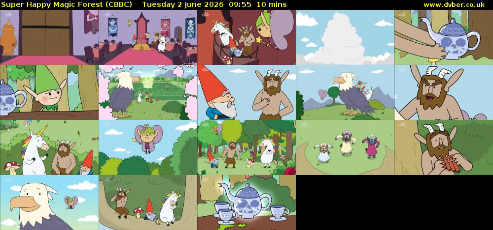 Super Happy Magic Forest (CBBC) Tuesday 2 June 2026 09:55 - 10:05
