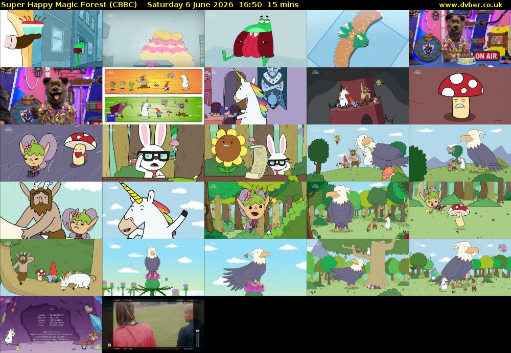 Super Happy Magic Forest (CBBC) Saturday 6 June 2026 16:50 - 17:05