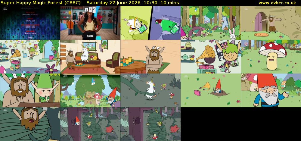 Super Happy Magic Forest (CBBC) Saturday 27 June 2026 10:30 - 10:40