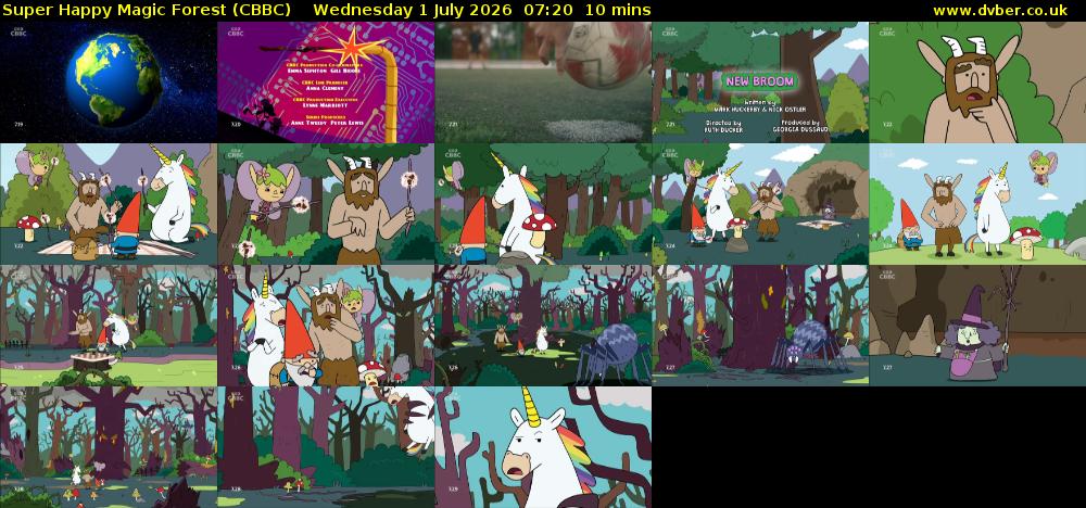 Super Happy Magic Forest (CBBC) Wednesday 1 July 2026 07:20 - 07:30