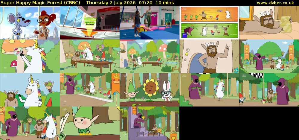 Super Happy Magic Forest (CBBC) Thursday 2 July 2026 07:20 - 07:30