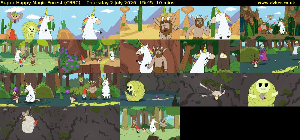 Super Happy Magic Forest (CBBC) Thursday 2 July 2026 15:45 - 15:55
