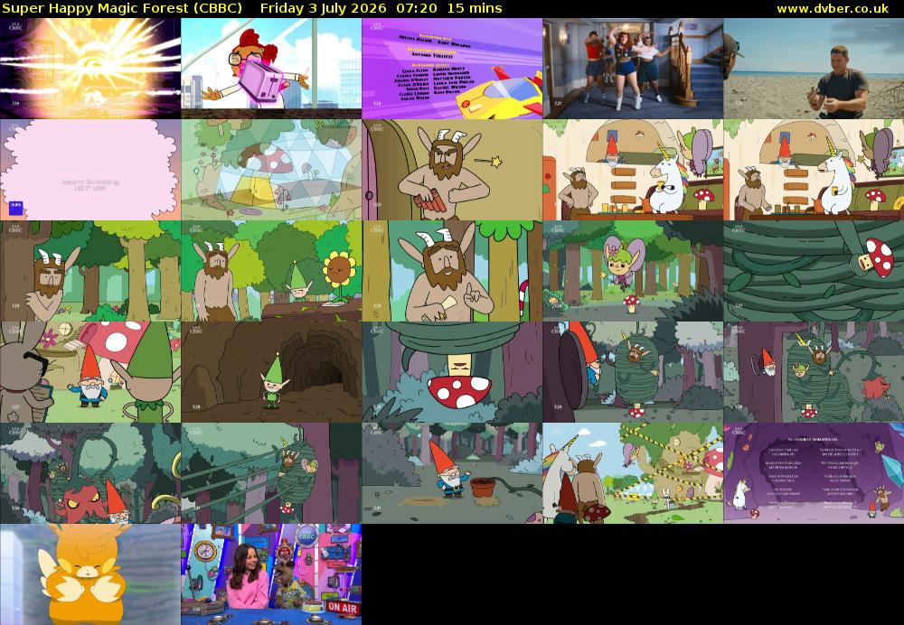 Super Happy Magic Forest (CBBC) Friday 3 July 2026 07:20 - 07:35