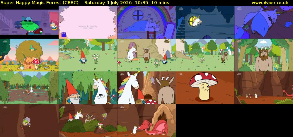 Super Happy Magic Forest (CBBC) Saturday 4 July 2026 10:35 - 10:45