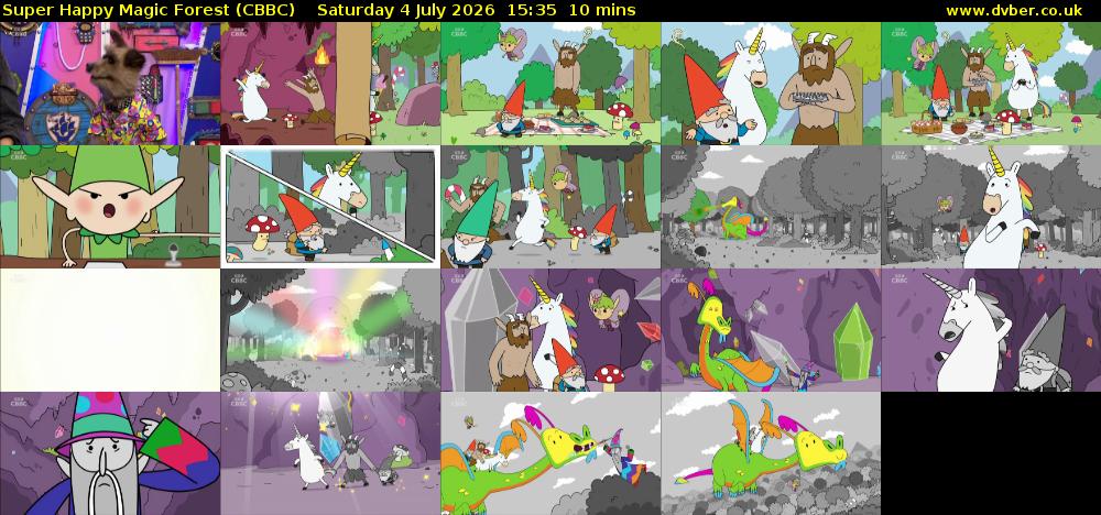 Super Happy Magic Forest (CBBC) Saturday 4 July 2026 16:00 - 16:10