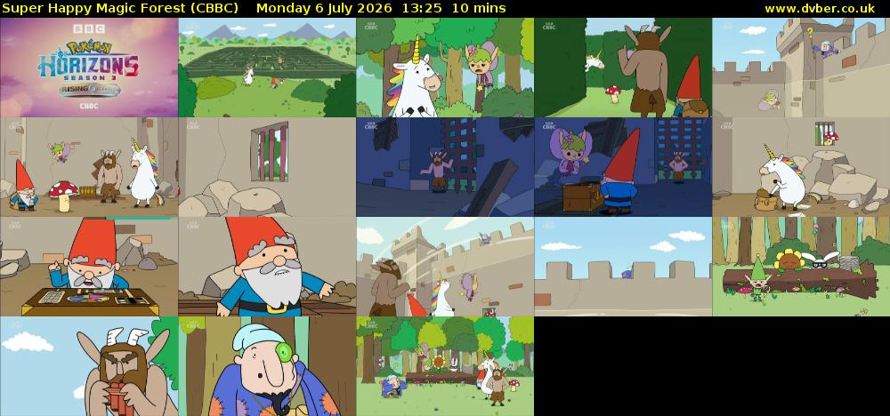 Super Happy Magic Forest (CBBC) Monday 6 July 2026 13:25 - 13:35