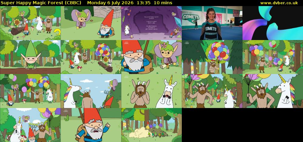 Super Happy Magic Forest (CBBC) Monday 6 July 2026 13:35 - 13:45