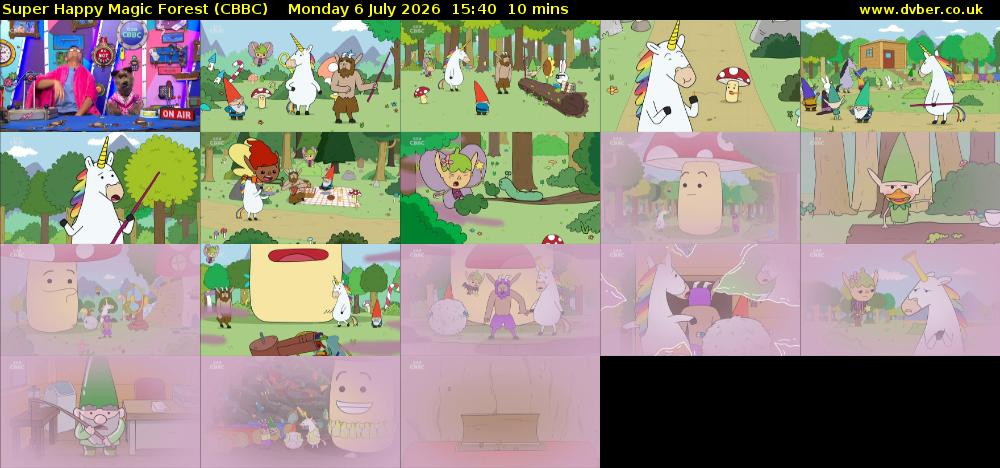 Super Happy Magic Forest (CBBC) Monday 6 July 2026 15:40 - 15:50