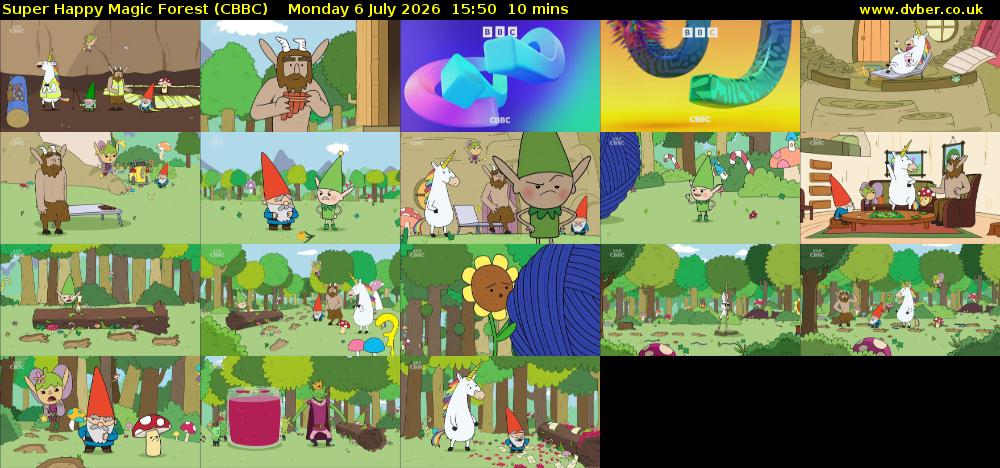 Super Happy Magic Forest (CBBC) Monday 6 July 2026 15:50 - 16:00