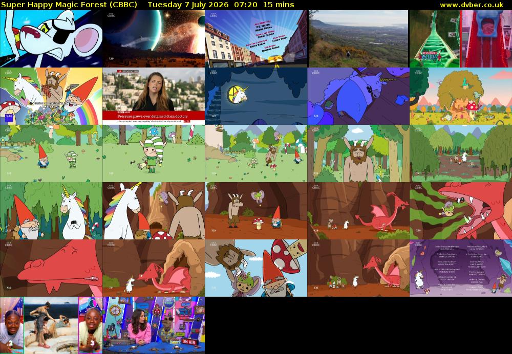Super Happy Magic Forest (CBBC) Tuesday 7 July 2026 07:20 - 07:35