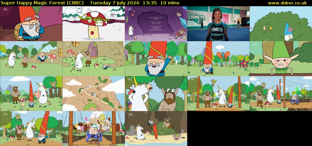 Super Happy Magic Forest (CBBC) Tuesday 7 July 2026 13:35 - 13:45