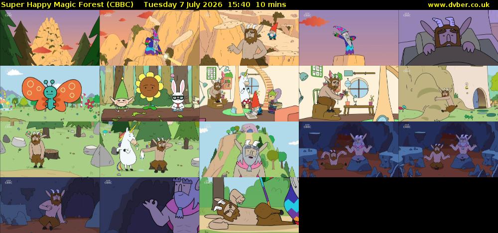 Super Happy Magic Forest (CBBC) Tuesday 7 July 2026 15:40 - 15:50