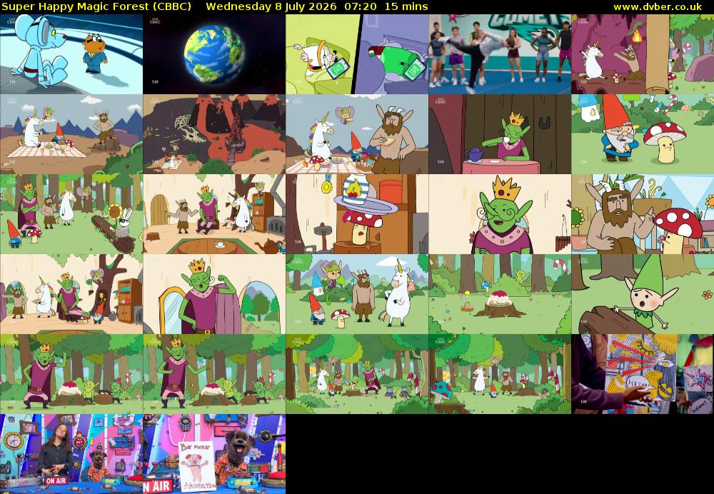 Super Happy Magic Forest (CBBC) Wednesday 8 July 2026 07:20 - 07:35