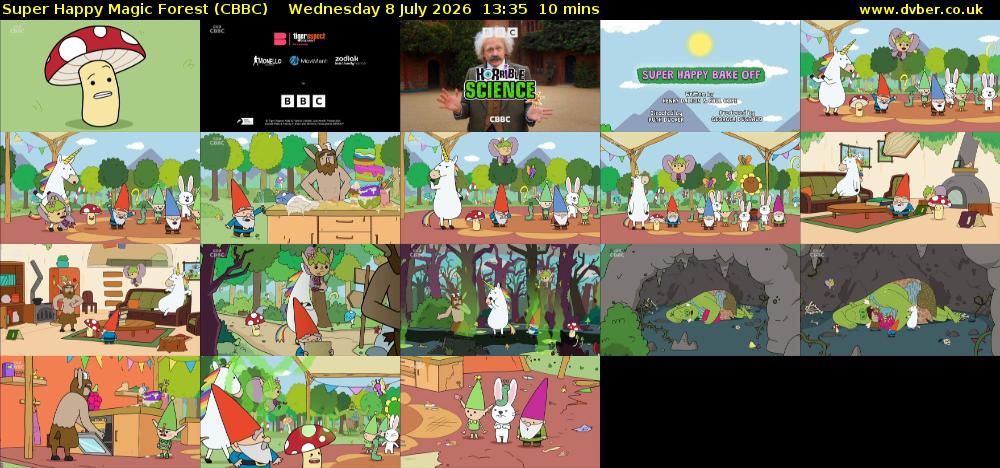 Super Happy Magic Forest (CBBC) Wednesday 8 July 2026 13:35 - 13:45