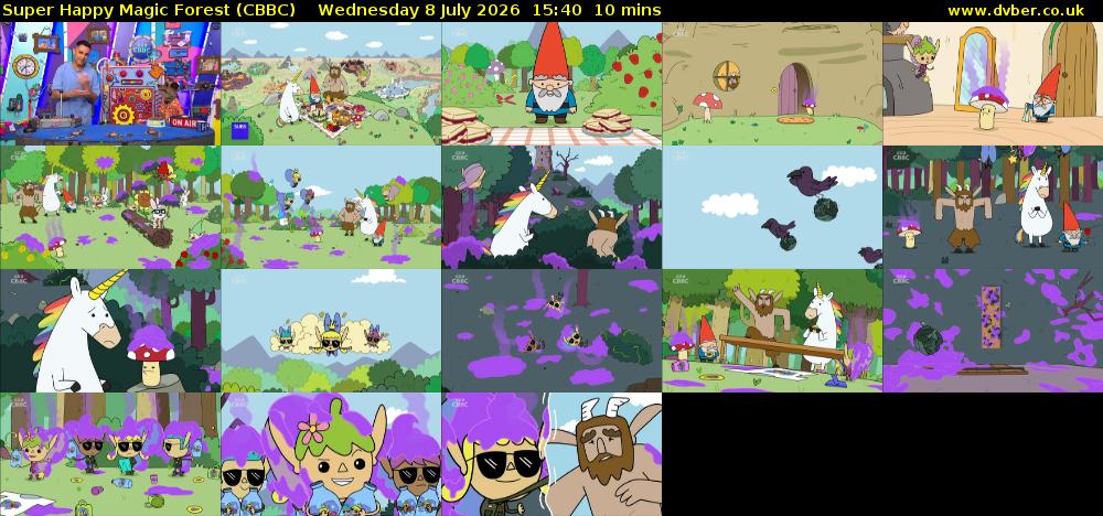 Super Happy Magic Forest (CBBC) Wednesday 8 July 2026 15:40 - 15:50