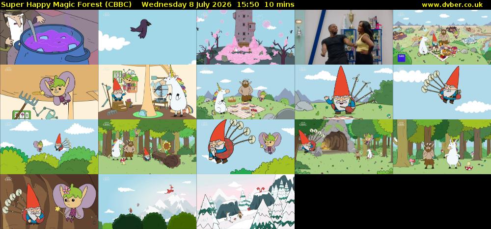 Super Happy Magic Forest (CBBC) Wednesday 8 July 2026 15:50 - 16:00