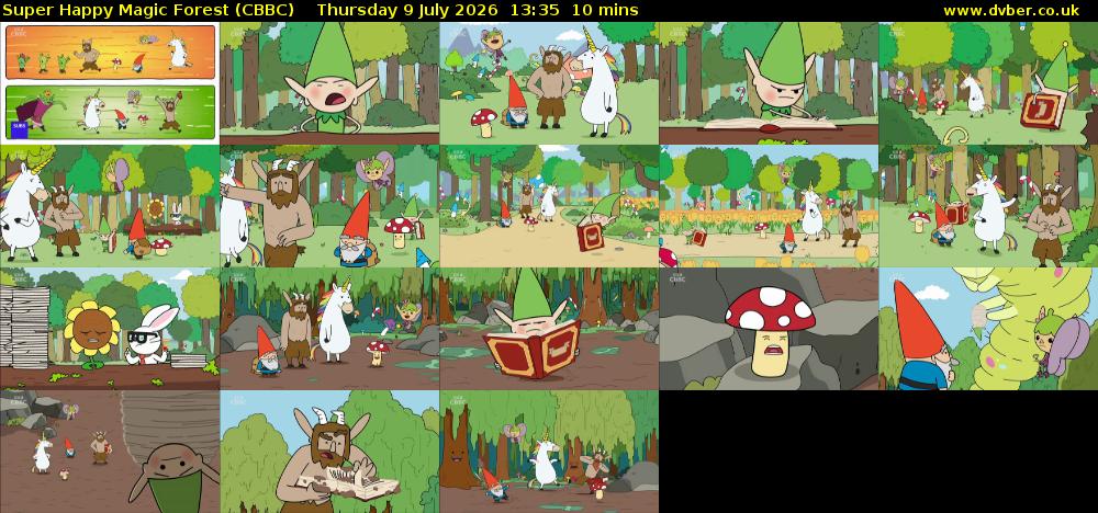 Super Happy Magic Forest (CBBC) Thursday 9 July 2026 13:35 - 13:45