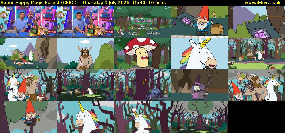 Super Happy Magic Forest (CBBC) Thursday 9 July 2026 15:40 - 15:50