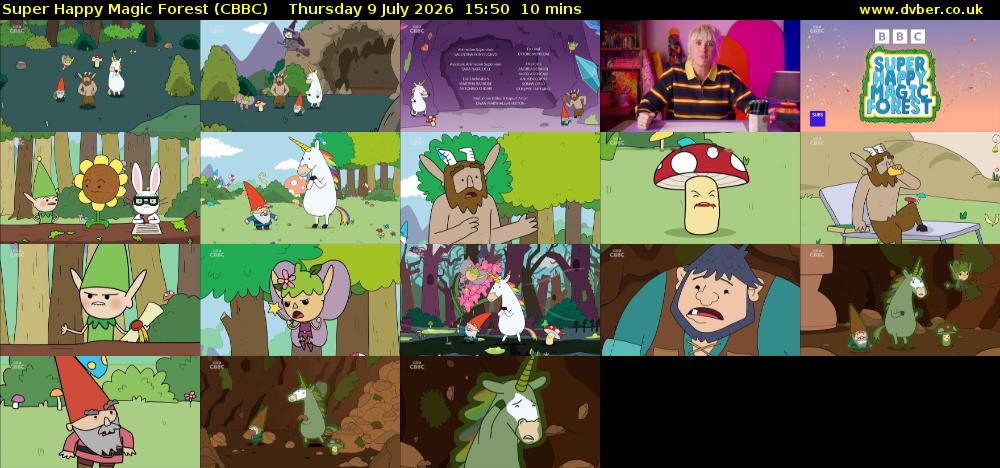 Super Happy Magic Forest (CBBC) Thursday 9 July 2026 15:50 - 16:00