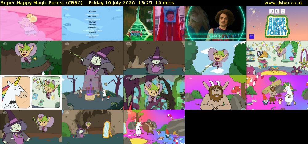 Super Happy Magic Forest (CBBC) Friday 10 July 2026 13:25 - 13:35
