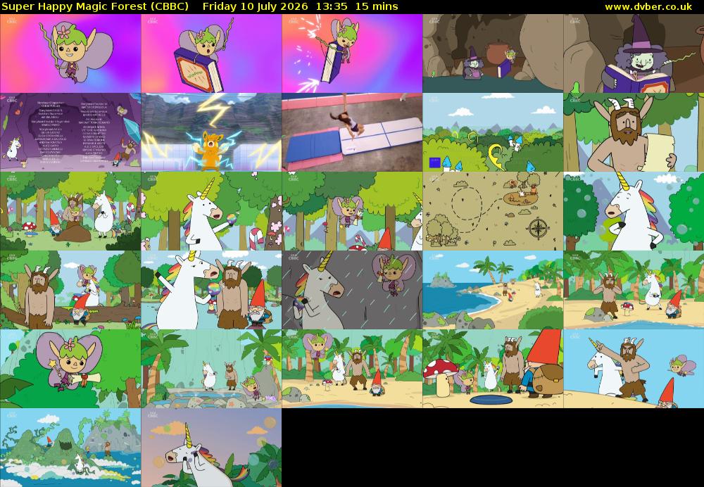 Super Happy Magic Forest (CBBC) Friday 10 July 2026 13:35 - 13:50