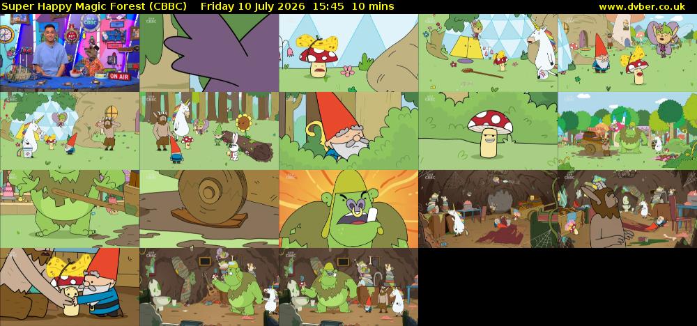 Super Happy Magic Forest (CBBC) Friday 10 July 2026 15:45 - 15:55