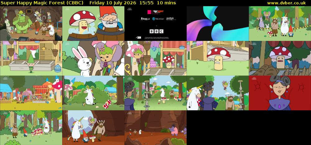 Super Happy Magic Forest (CBBC) Friday 10 July 2026 15:55 - 16:05