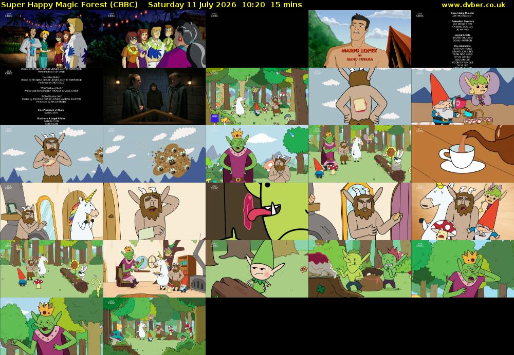 Super Happy Magic Forest (CBBC) Saturday 11 July 2026 10:20 - 10:35