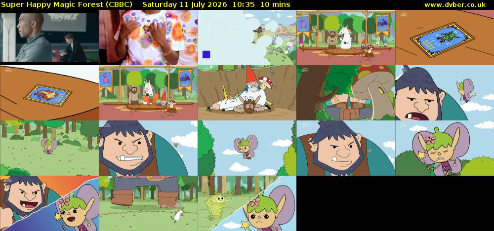 Super Happy Magic Forest (CBBC) Saturday 11 July 2026 10:35 - 10:45