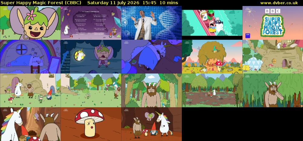 Super Happy Magic Forest (CBBC) Saturday 11 July 2026 15:45 - 15:55