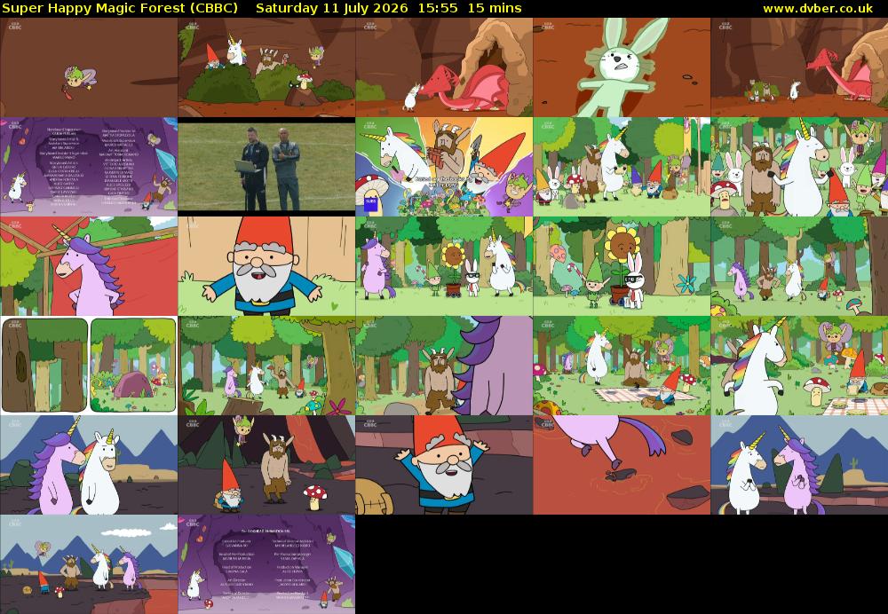 Super Happy Magic Forest (CBBC) Saturday 11 July 2026 15:55 - 16:10