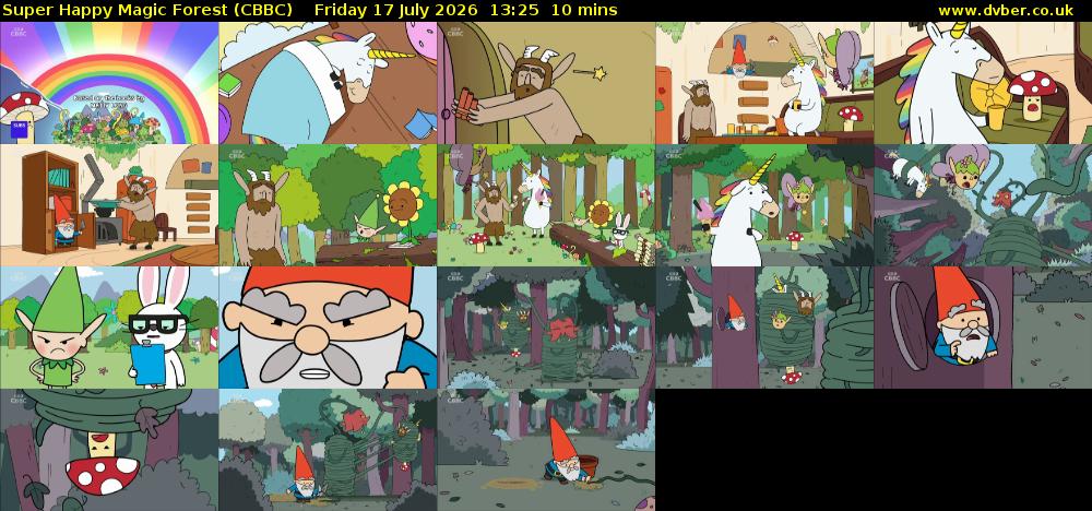 Super Happy Magic Forest (CBBC) Friday 17 July 2026 13:25 - 13:35