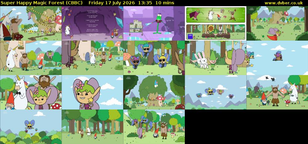 Super Happy Magic Forest (CBBC) Friday 17 July 2026 13:35 - 13:45