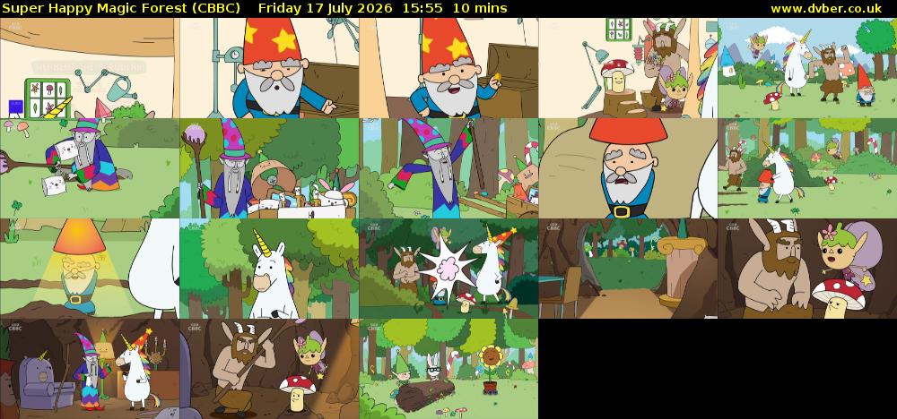 Super Happy Magic Forest (CBBC) Friday 17 July 2026 15:55 - 16:05